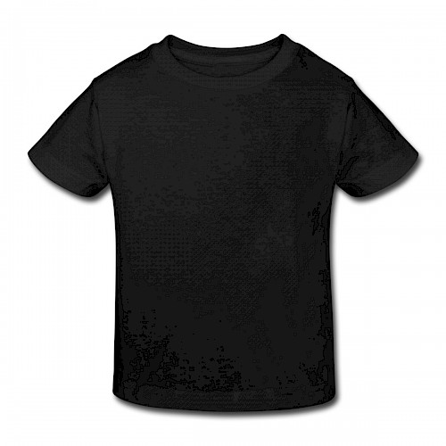 Kinder Bio-T-Shirt Vorne in der Farbe Schwarz bedrucken lassen