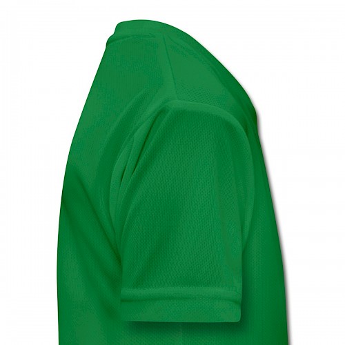 Kinder Funktions-T-Shirt Rechts in der Farbe Kelly Green bedrucken lassen