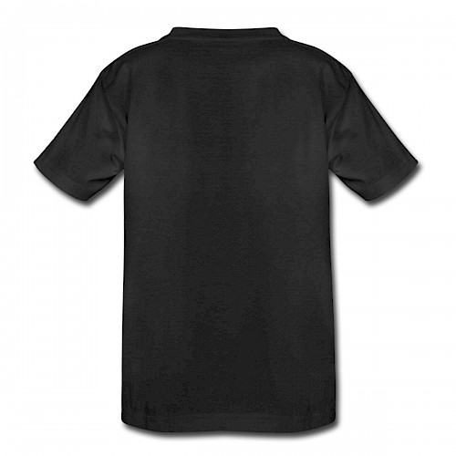 Teenager Premium T-Shirt Hinten in der Farbe Schwarz bedrucken lassen