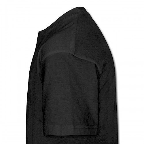 Teenager Premium T-Shirt Links in der Farbe Schwarz bedrucken lassen