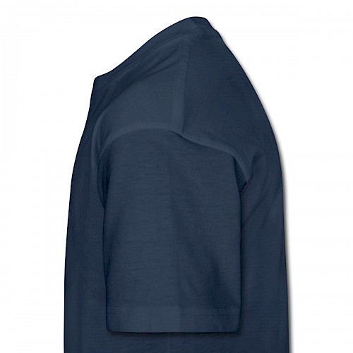 Teenager Premium T-Shirt Links in der Farbe Navy bedrucken lassen