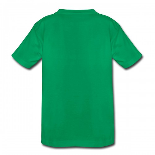 Teenager Premium T-Shirt Hinten in der Farbe Kelly Green bedrucken lassen