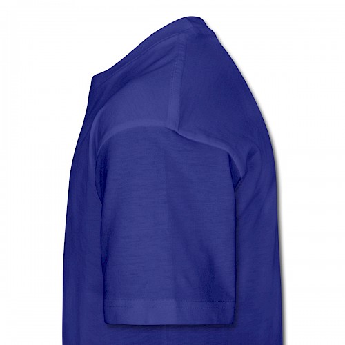 Teenager Premium T-Shirt Links in der Farbe Königsblau bedrucken lassen