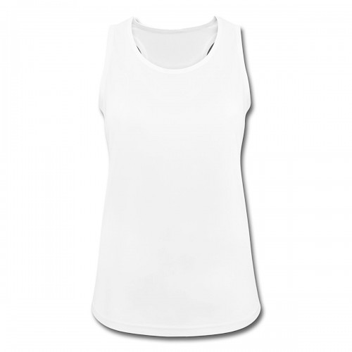 Frauen Tank Top atmungsaktiv Vorne in der Farbe Weiß bedrucken lassen