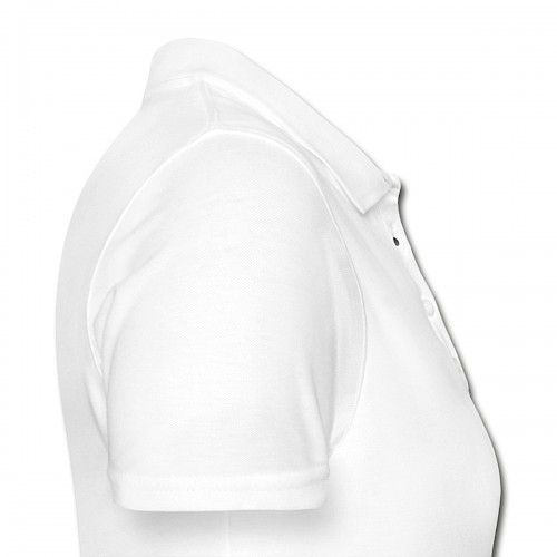 Frauen Polo Shirt Rechts in der Farbe Weiß bedrucken lassen