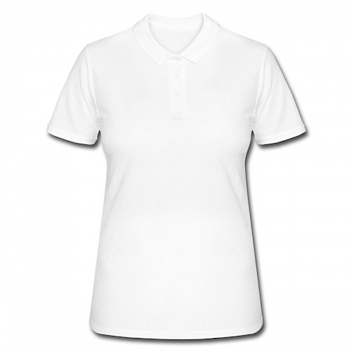 Frauen Polo Shirt Vorne in der Farbe Weiß bedrucken lassen