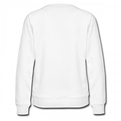 Frauen Premium Pullover Hinten in der Farbe Weiß bedrucken lassen
