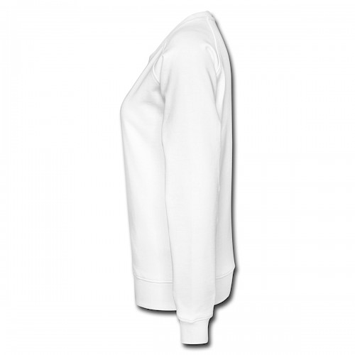 Frauen Premium Pullover Links in der Farbe Weiß bedrucken lassen