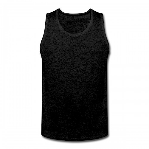 Männer Premium Tank Top Vorne in der Farbe Anthrazit bedrucken lassen