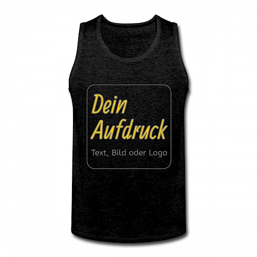 Männer Premium Tank Top Anthrazit mit Text, Bild oder Logo bedrucken lassen