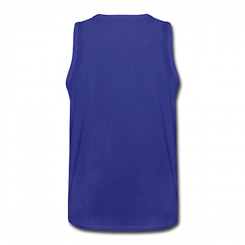 Männer Premium Tank Top Hinten in der Farbe Königsblau bedrucken lassen