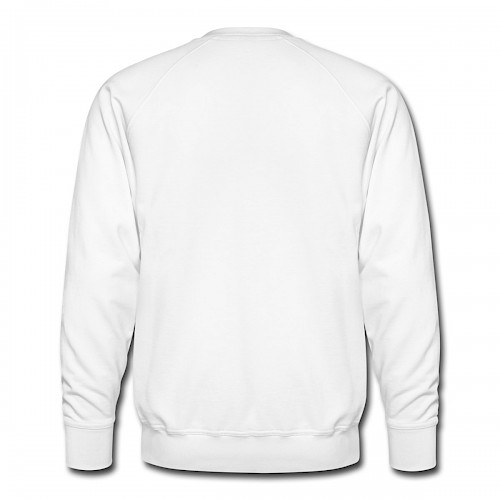 Männer Premium Pullover Hinten in der Farbe Weiß bedrucken lassen