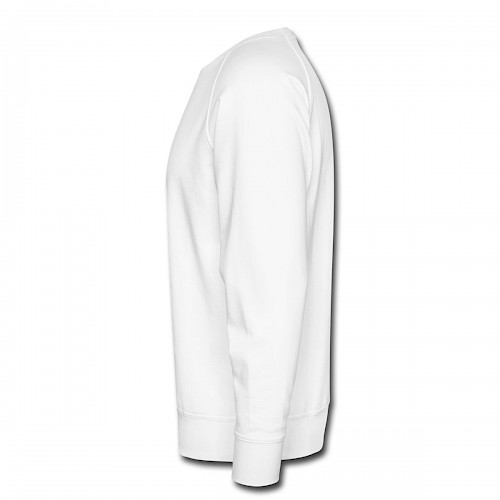 Männer Premium Pullover Links in der Farbe Weiß bedrucken lassen