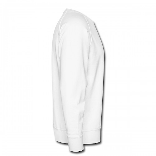 Männer Premium Pullover Rechts in der Farbe Weiß bedrucken lassen