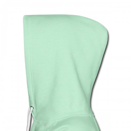 Frauen Premium Hoodie Kapuze links in der Farbe helles Mintgrün bedrucken lassen