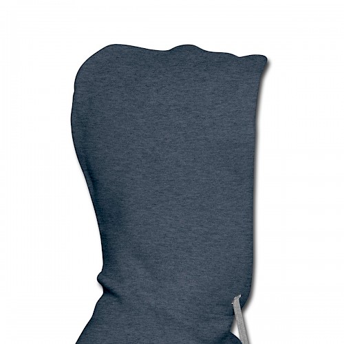 Männer Premium Hoodie Kapuze rechts in der Farbe Jeansblau bedrucken lassen