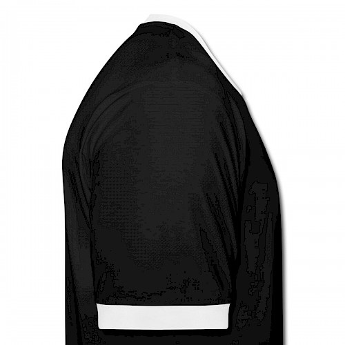 Männer Kontrast-T-Shirt Rechts in der Farbe Schwarz/Weiß bedrucken lassen