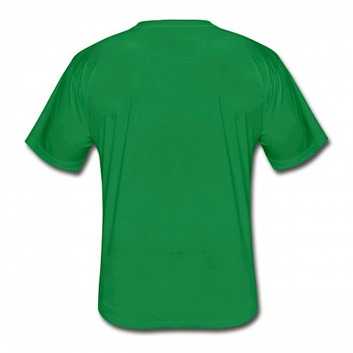 Männer Funktions-T-Shirt Hinten in der Farbe Kelly Green bedrucken lassen