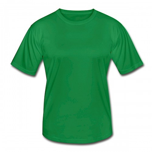 Männer Funktions-T-Shirt Vorne in der Farbe Kelly Green bedrucken lassen