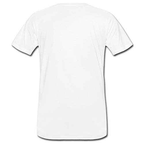 Männer Bio-T-Shirt Hinten in der Farbe Weiß bedrucken lassen