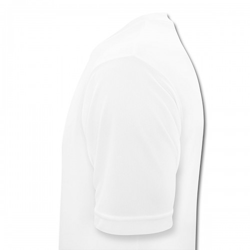 Männer T-Shirt atmungsaktiv Links in der Farbe Weiß bedrucken lassen