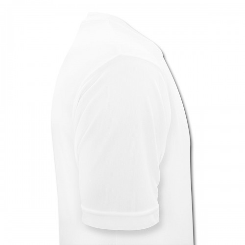 Männer T-Shirt atmungsaktiv Rechts in der Farbe Weiß bedrucken lassen