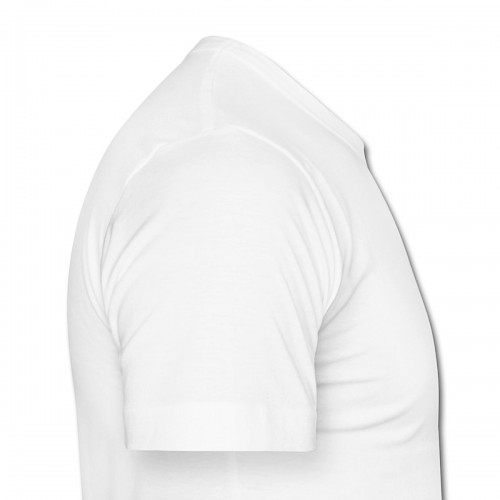 Männer Slim Fit T-Shirt Rechts in der Farbe Weiß bedrucken lassen