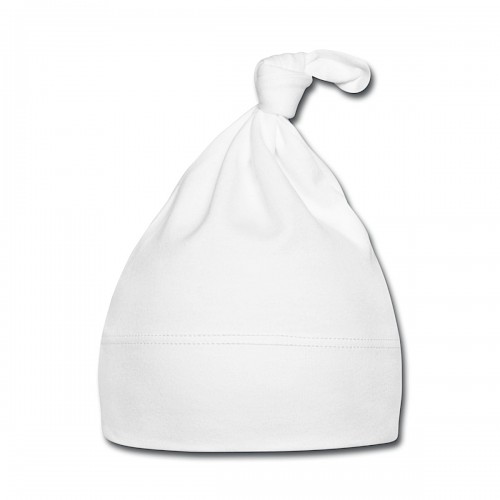 Baby Mütze Hinten in der Farbe Weiß bedrucken lassen