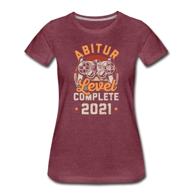 Abschluss T-Shirt - Abitur 2021 Level Complete Gymnasium Abschluss Abi