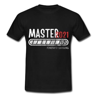 Abschluss T-Shirt - Master Abschluss Geschenk 100%Finished 2021 Shirt