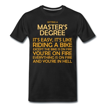 Abschluss T-Shirt - Master Uni Abschluss Universität Studium