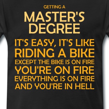 Abschluss T-Shirt - Master Uni Abschluss Universität Studium
