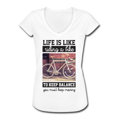 Abschluss T-Shirt - Smiley World Das Leben Ist Wie Fahrradfahren