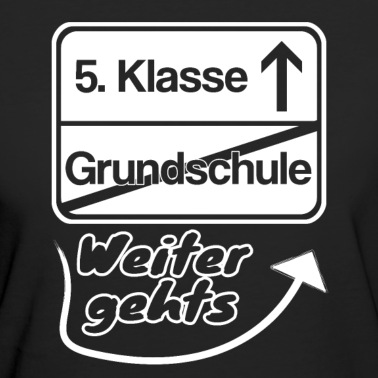 Abschluss T-Shirt - Grundschule Ortsschild Schüler