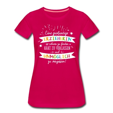 Abschluss T-Shirt - Großartige Erzieherin - Abschied Kita Geschenk