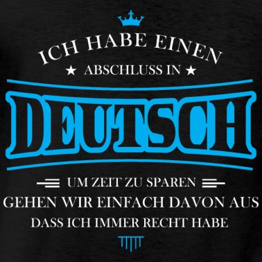 Abschluss T-Shirt - Deutsch Shirt-Abschluss