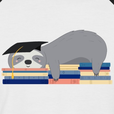 Abschluss T-Shirt - Schlafendes Faultier mit Hut nach dem Abschluss