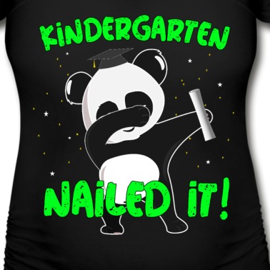 Abschluss T-Shirt - Kindergarten Nailed it Pandabär Abschluss Geschenk