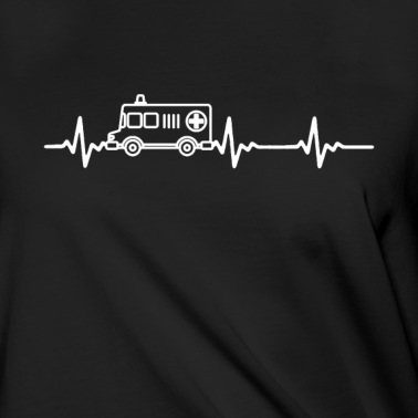Abschluss T-Shirt - Arzt Krankenschwester Herzschlag EKG Geschenkidee