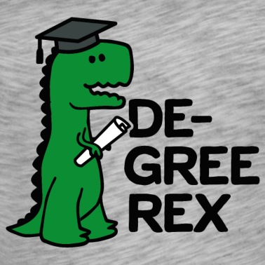 Abschluss T-Shirt - Akademischer Abschluss Rex T-Rex Dinosaurier Abschluss Wortspiel