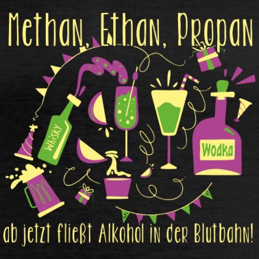 Abschluss T-Shirt - Abschluss Abi Alkohol Methan Ethanol Propan 20