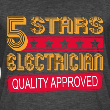 Abschluss T-Shirt - Elektriker 5 Sterne lustiger Spruch Elektromeister