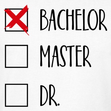 Abschluss T-Shirt - Bachelor Master Dr Abschluss Geschenk