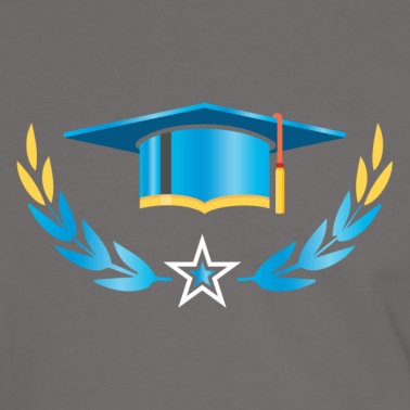 Abschluss T-Shirt - Abschluss Hut Mörtelbrett