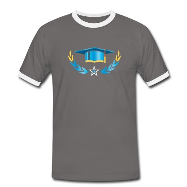 Abschluss T-Shirt - Abschluss Hut Mörtelbrett