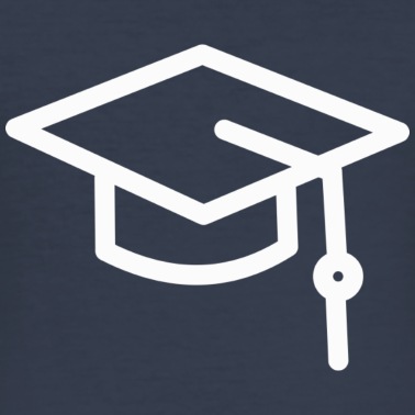 Abschluss T-Shirt - Hut Akademiker Universität Abschluss
