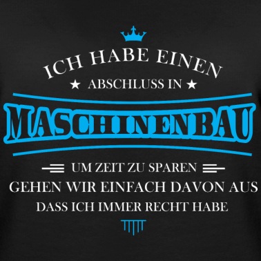 Abschluss Pullover - Maschinenbau Shirt-Abschluss