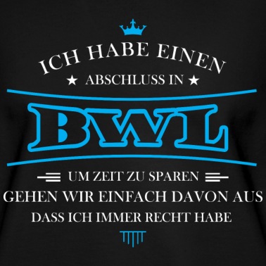 Abschluss Pullover - BWL Shirt-Abschluss