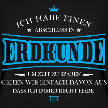 Abschluss Pullover - Erdkunde Shirt-Abschluss
