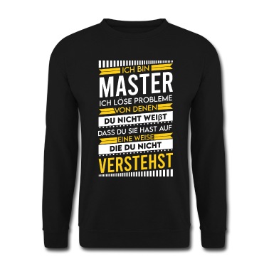 Abschluss Pullover - Abschluss Majestät Absolvent Mastertitel Master